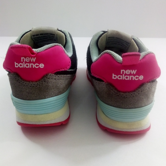 New Balance 574 Baby & Toddler 8 Suede Pink Casual Shoes ID574PF1 - Picture 4 of 8